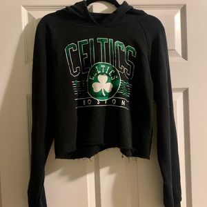 Boston Celtics crop hoodie